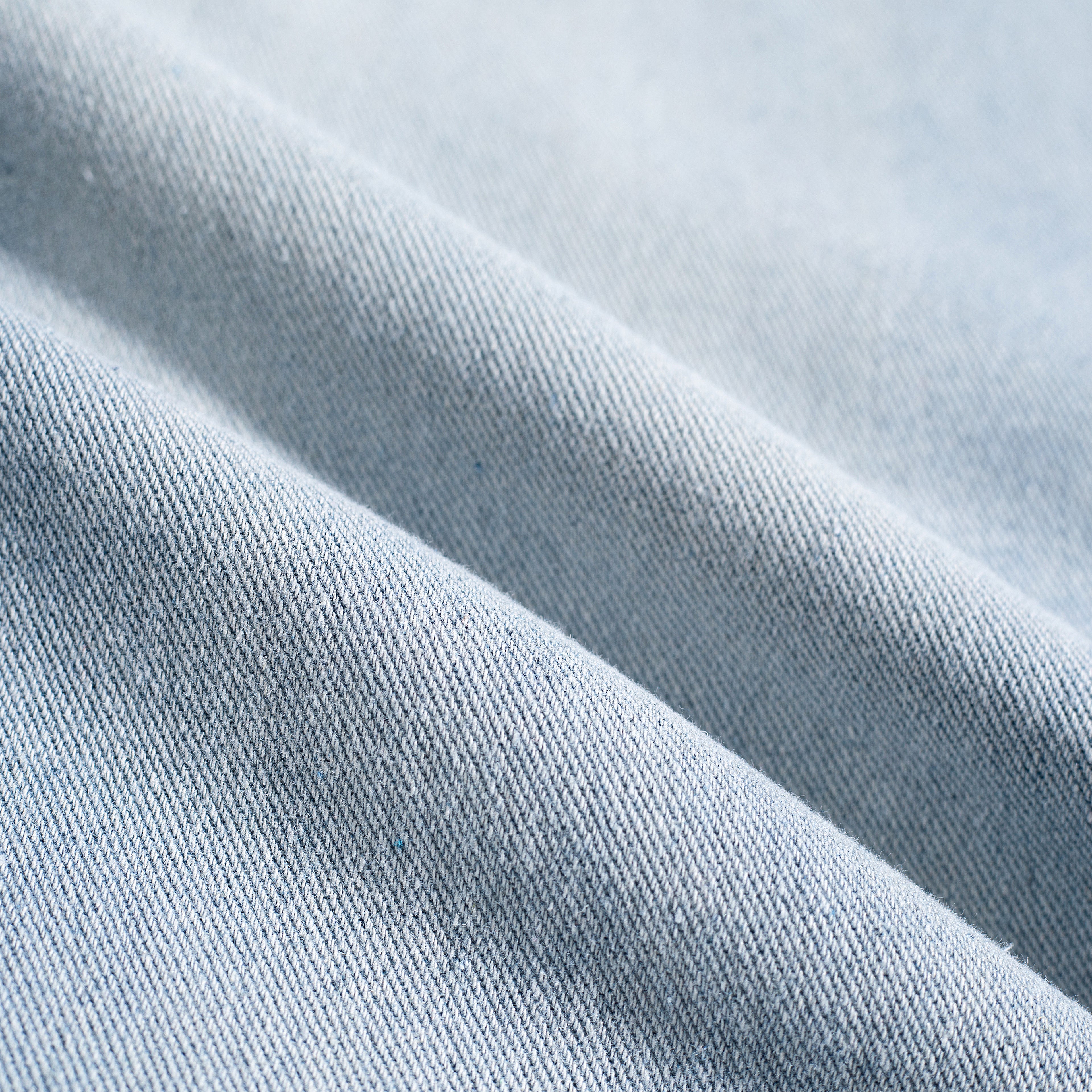 Light Wash Brush Mark Baggy Jeans