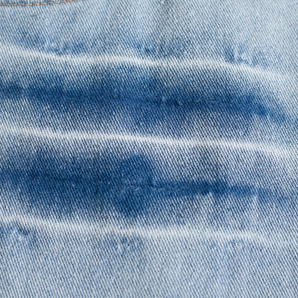 Multi Gradient Brush Curved Baggy Jeans