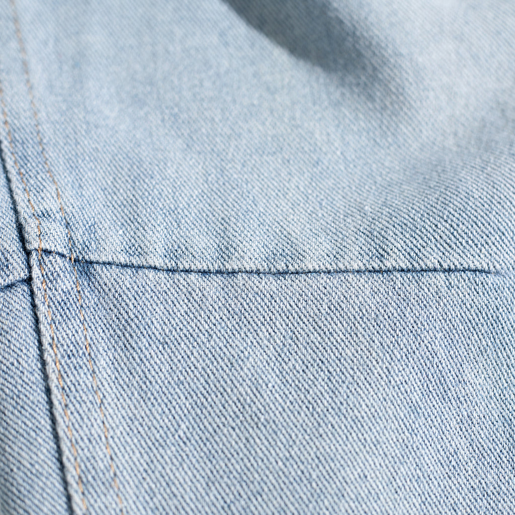 Multi Gradient Brush Curved Baggy Jeans