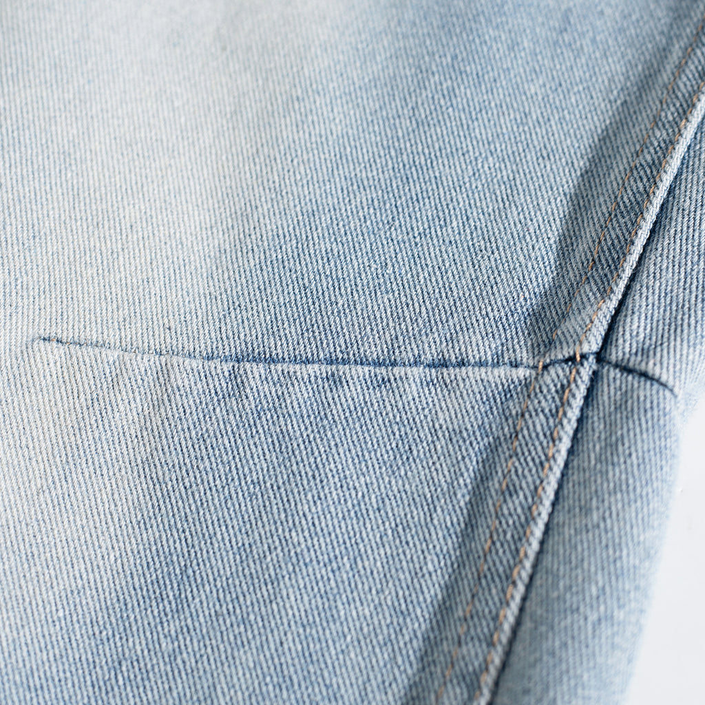Symmetrical Gradient Curved Baggy Jeans